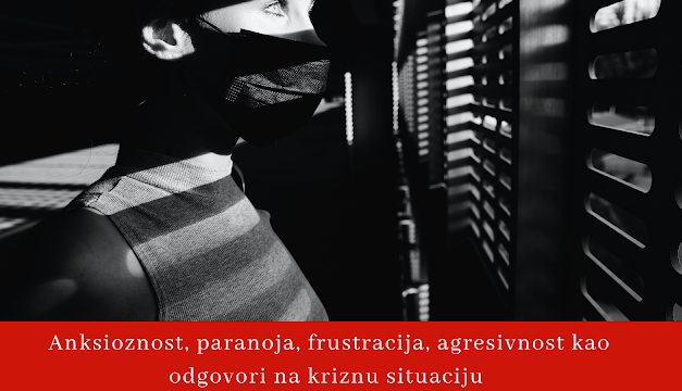 Pretjeran strah, anksioznost, opuštenost ili agresivnost kao psihološki mehanizmi odgovora na krizne situacije