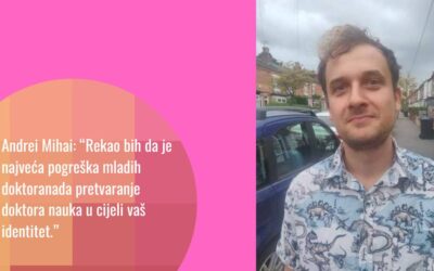 Andrei Mihai, naučni novinar, o iskustvu doktorskog studija u Ujedinjenom Kraljevstvu