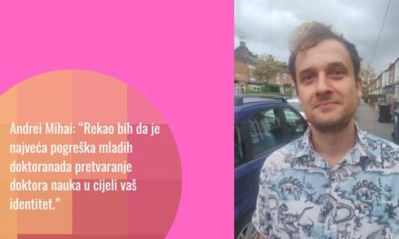 Andrei Mihai, naučni novinar, o iskustvu doktorskog studija u Ujedinjenom Kraljevstvu