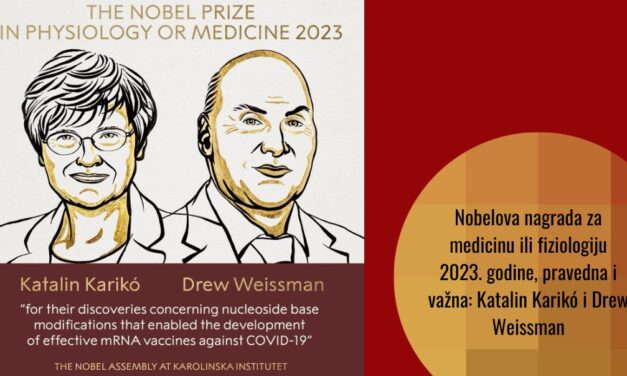 Nobelova nagrada za fiziologiju ili medicinu: Katalin Karikó i Drew Weissman za ključna poboljšanja tehnologije koja je dovela do stvaranja mRNA/iRNK vakcina