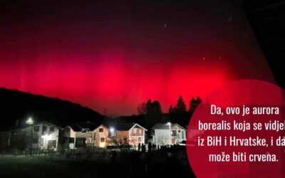 Sjeverno (polarno) svjetlo aurora borealis se vidjelo iz BiH i Hrvatske – i tu nema ništa neobjašnjivo