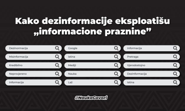 Kako dezinformacije eksploatišu “informacione praznine”