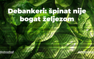 Debankeri: medicinski mit o špinatu i željezu koji moramo zaboraviti