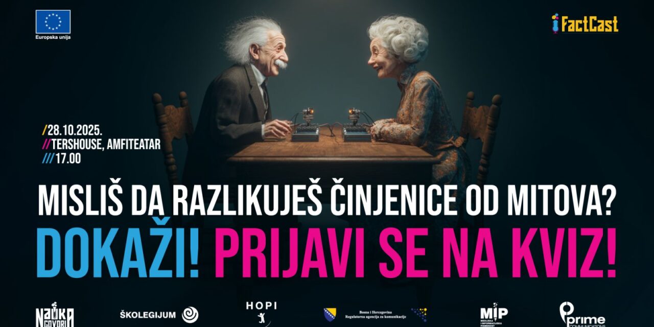POZIV NA UČEŠĆE: Kviz o naučnoj i medijskoj pismenosti u Sarajevu