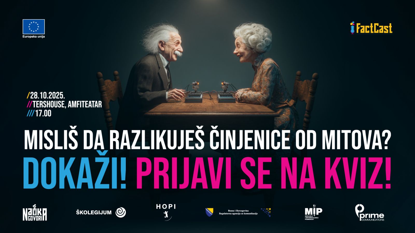 POZIV NA UČEŠĆE: Kviz o naučnoj i medijskoj pismenosti u Sarajevu