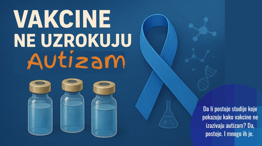 Jačina dokaza: 160 studija koje nisu našle vezu između autizma i vakcina