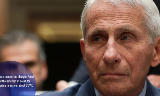 Senate committee charges Fauci with contempt of court for refusing to answer about COVID